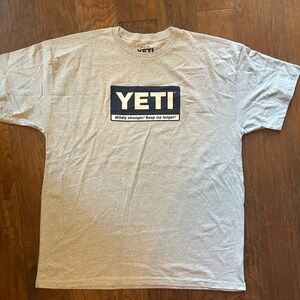 YETI Classic Gray Short Sleeve Tee-2XL-New-$24.99 MSRP